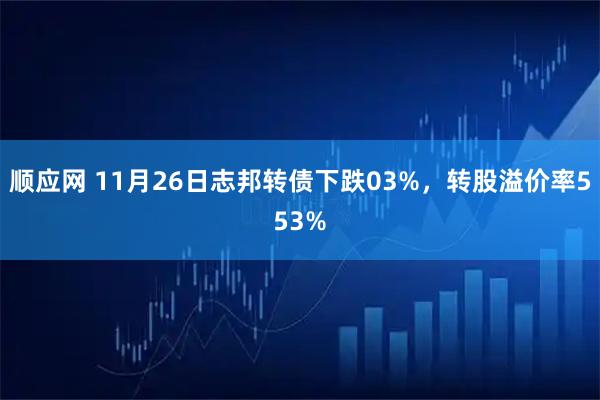 顺应网 11月26日志邦转债下跌03%，转股溢价率553%